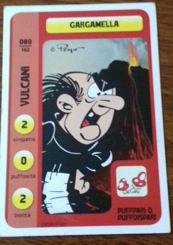 Figurina card conad puffi - figurina,
