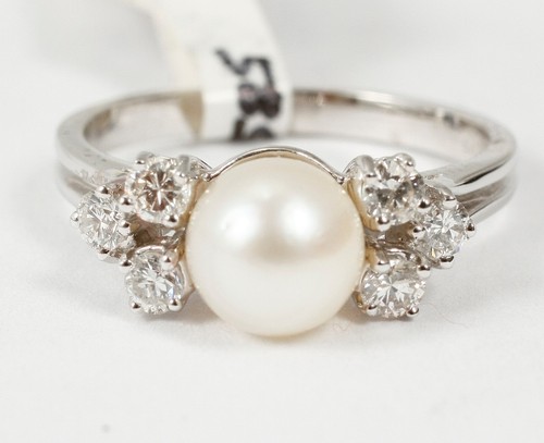 Anello 585 oro bianco 14 - anello,