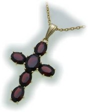 Croce Con Granato In Oro 585
