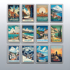 Acrylic Travel City Holiday