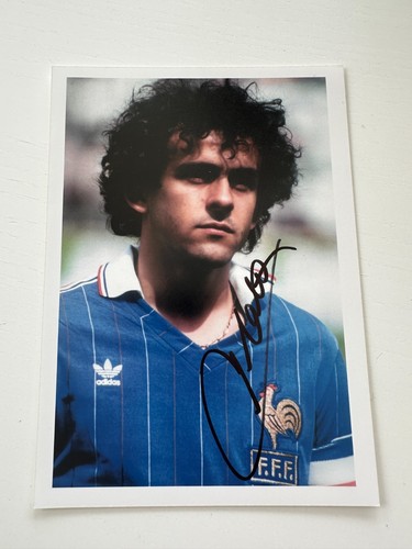 Michel platini signed france - signed,