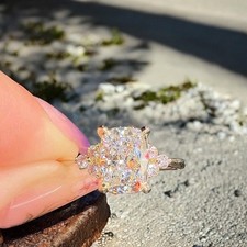 Cuscino Fede Nuziale Diamante