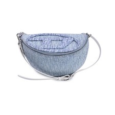 Borsa a tracolla Diesel Light Blue Embossed Denim 1DR
