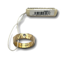 Anello Fedina Acciaio Anallergico placcato oro Unisex Morellato CULT  SS103014