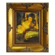 Dipinto mano olio tavola - olio,