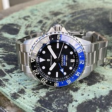 Orologio subacqueo automatico Steinhart Ocean 39 Premium 500 GMT Batman ceramica 39 mm