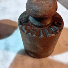 ANTICO PESI DA 2 CHILOGRAMMI IN FERRO PER BILANCIA D'EPOCA