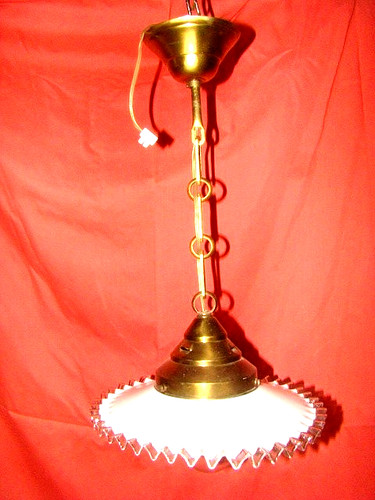 Suspension opaline blanche - suspension, en
