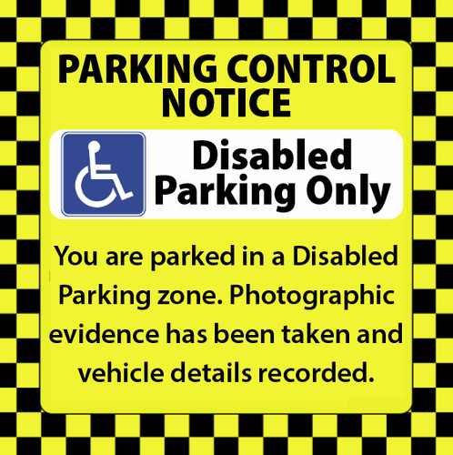 Biglietto parcheggio disabili - parcheggio,