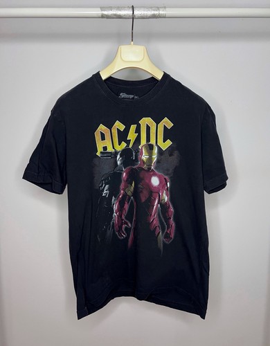 Acdc iron man shirt nera - man,