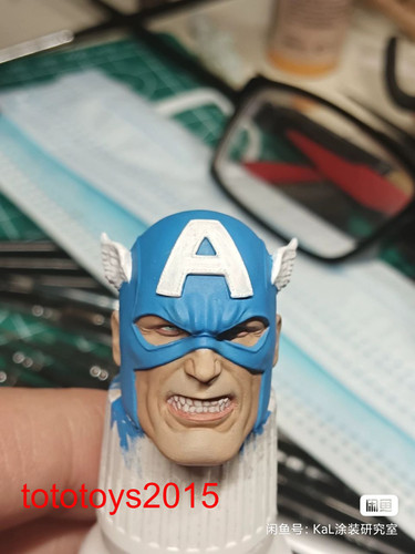 Scultura testa capitan america - scultura,