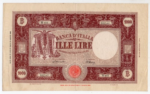 1000 lire grande - m,