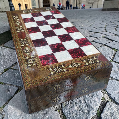 Set scacchi backgammon tavola