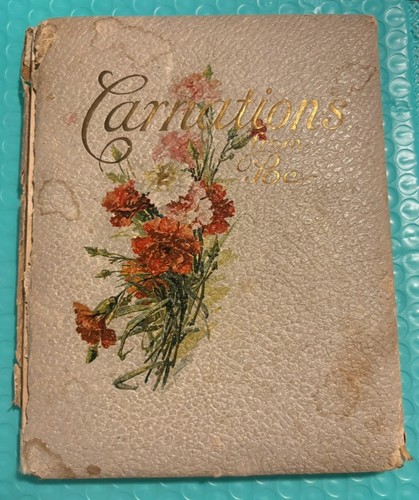 Antique carnations poe book - carnations, by