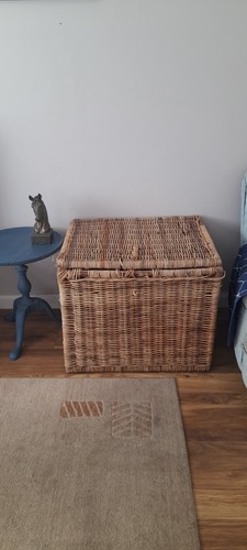 Baule vintage vimini cesto - baule,