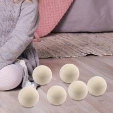 6 sfere di legno non finite, artigianato, decorazioni lisce, forniture,