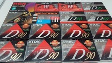 16 nastri audiocassette vuoti