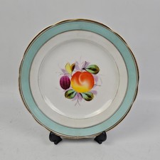 Raro Piatto Antico KPM Berlino Porcellana Dipinta a Mano Frutta Bordo Scalloped