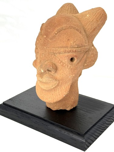 Scultura terracotta testa - in,