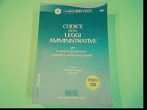 Codice leggi amministrative - codice,