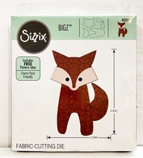 Fustella Sizzix Bigz Fox #3 #800010 vendita al dettaglio $22,99 tagli tessuto!!