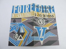 FIERA INTERNAZIONALE FOIRE ZAGREB Zagabria 1955 vecchia brochure  
