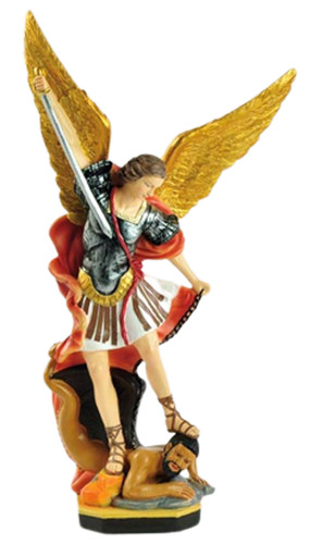 Statua resina colorata san - resina,