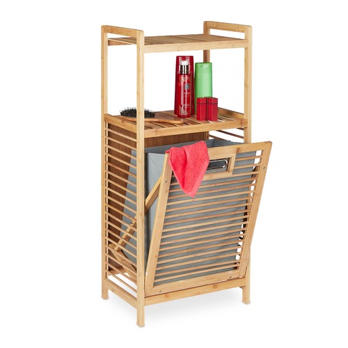 Scaffale bagno con cesto