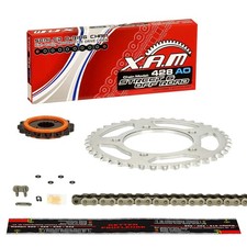 Kit Catena Honda NX 125 Transcity (JD12) SILENT XAM EXTRA Rinforzata Clip Lock