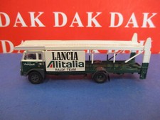 1/87 Modellino Camion Bisarca Verde Fiat 640 ( 673 )Team Rally Lancia Alitalia