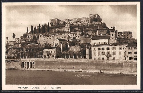 Verona adige castel s - verona,, l'adige,