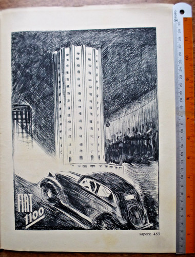 Pubblicità 1937 fiat - fiat, 1100