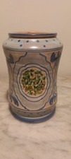 Vaso In Ceramica Di Caltagirone Dipinto A Mano E Firmato Piccolo Difetto