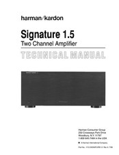Manuale di servizio per Harman