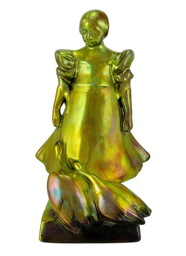 Antica statuina zsolnay eosina - statuina,