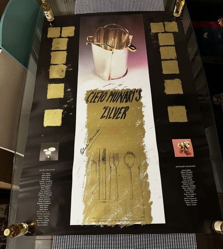 Raro poster con firma cleto - con,