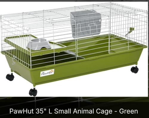 Pawhut gabbia per piccoli - gabbia,