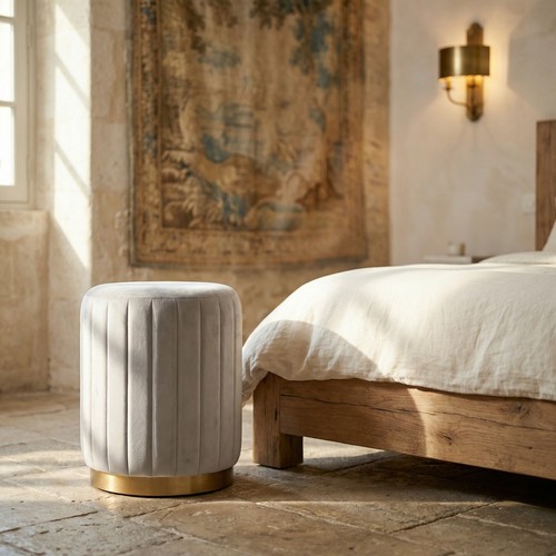 Sgabello imbottito pouf