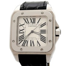 Cartier Santos 100 XL ref. 2656 Automatic Acciaio Scatola e Garanzia
