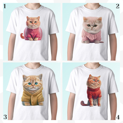 Shirt gatto fantasia - shirt,