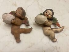 Thun Coppia Putti  Angeli Vintage, Rari, (Doppia Ciotola). cm 14