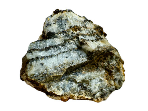 Roccia striata barite pirite - striata,