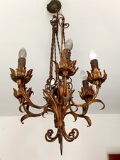 lampadario ferro battuto