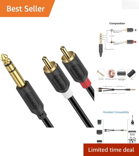 Trs dual rca cable - dual, 6