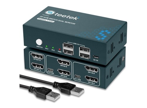 Kvm switch displayport dual - kvm,