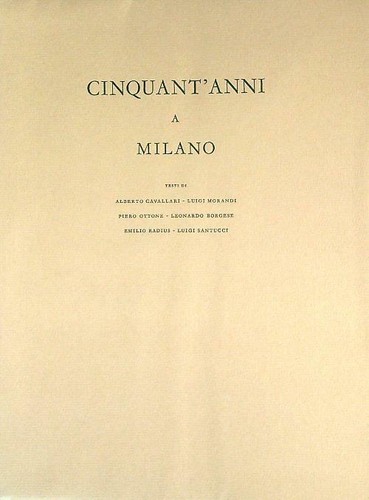 Cinquant anni milano - a, aa.vv