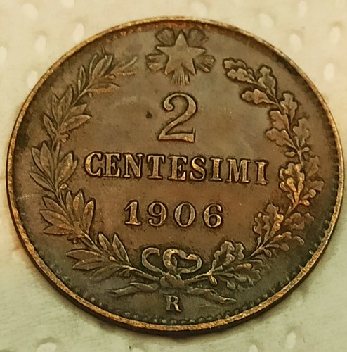 Errore centesimi 1906 - errore, senza