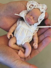Mini Reborn Baby Doll 6 pollici silicone corpo intero, bambola realistica fatta a mano bambina