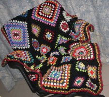 Coperta uncinetto, plaid, granny square, handmade,Vecchio West, coperta nonna