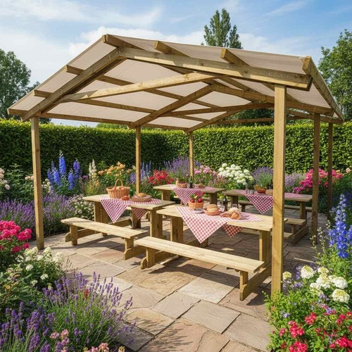 Pergolato giardino con - da,